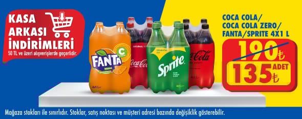 50 TL ve üzeri alışverişte 135.00 TL!