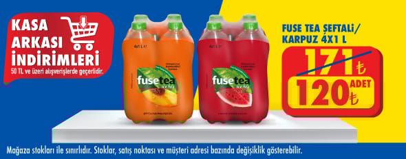 50 TL ve üzeri alışverişte 120.00 TL!