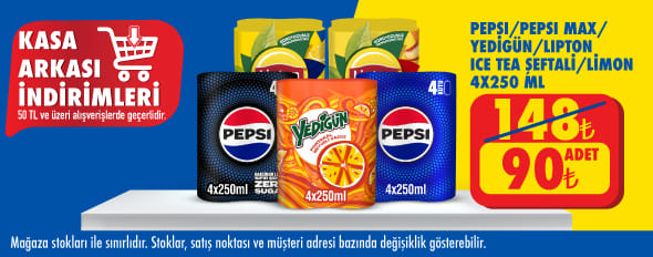 50 TL ve üzeri alışverişte 90.00 TL!