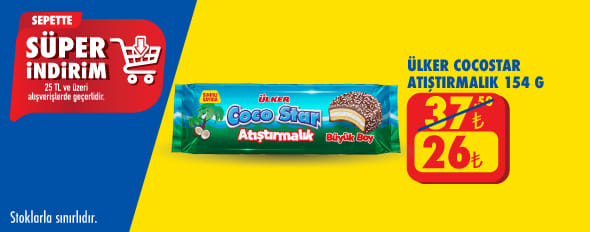 25 TL ve üzeri alışverişte 26.00 TL!