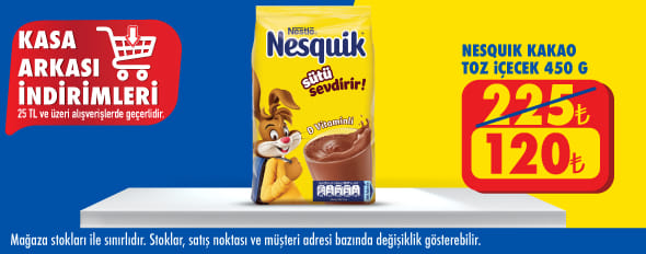25 TL ve üzeri alışverişte 120.00 TL!