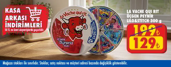 50 TL ve üzeri alışverişte 129.00 TL!