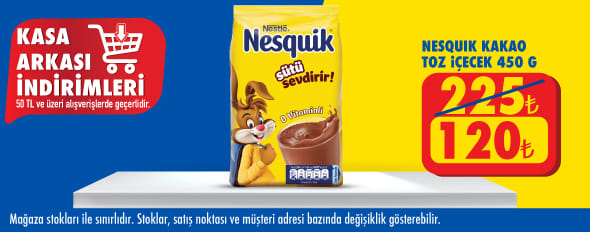 50 TL ve üzeri alışverişte 120.00 TL!