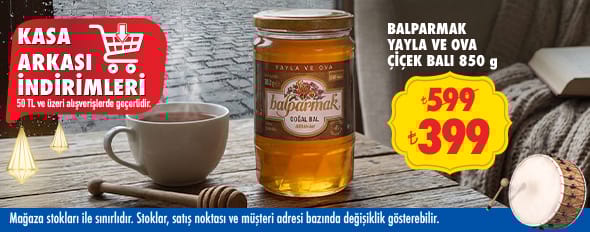 50 TL ve üzeri alışverişte 399.00 TL!