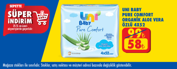 25 TL ve üzeri alışverişte 58.00 TL!