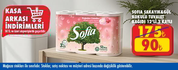 50 TL ve üzeri alışverişte 90.00 TL!