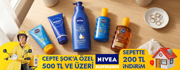 NIVEA 500 TL alışverişe 200 TL INDIRIM