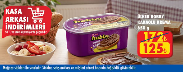 50 TL ve üzeri alışverişte 125.00 TL!