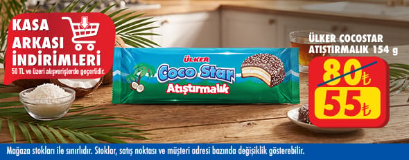 50 TL ve üzeri alışverişte 55.00 TL!