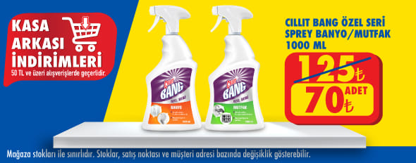 50 TL ve üzeri alışverişte 70.00 TL!