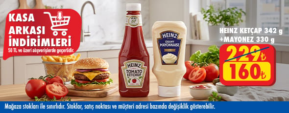 50 TL ve üzeri alışverişte 160.00 TL!