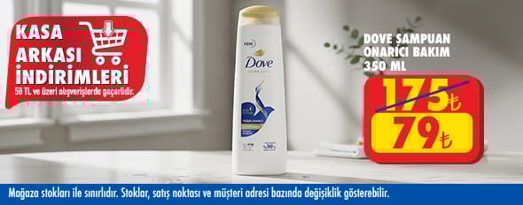 50 TL ve üzeri alışverişte 79.00 TL!
