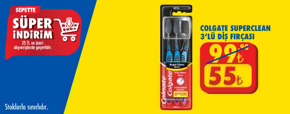 25 TL ve üzeri alışverişte 55.00 TL!