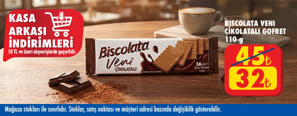50 TL ve üzeri alışverişte 32.00 TL!