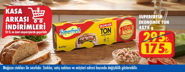 50 TL ve üzeri alışverişte 175.00 TL!