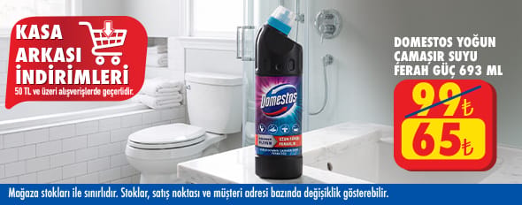 50 TL ve üzeri alışverişte 65.00 TL!
