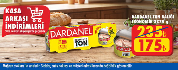 50 TL ve üzeri alışverişte 175.00 TL!