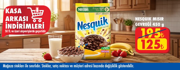 50 TL ve üzeri alışverişte 125.00 TL!