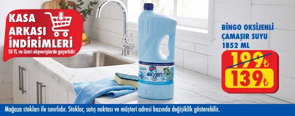 50 TL ve üzeri alışverişte 139.00 TL!