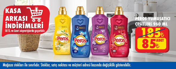50 TL ve üzeri alışverişte 85.00 TL!