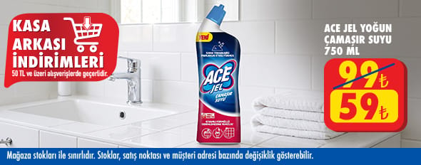 50 TL ve üzeri alışverişte 59.00 TL!
