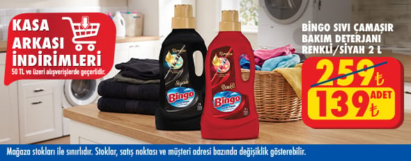50 TL ve üzeri alışverişte 139.00 TL!