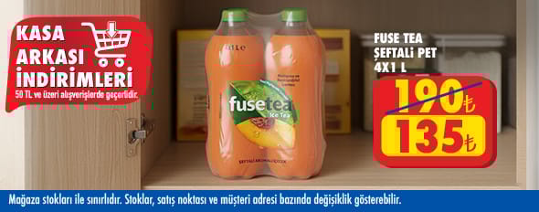 50 TL ve üzeri alışverişte 135.00 TL!