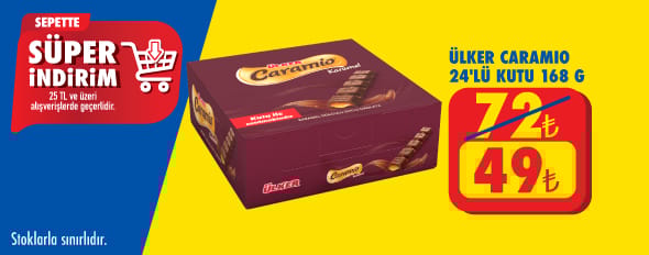 25 TL ve üzeri alışverişte 49,00 TL!
