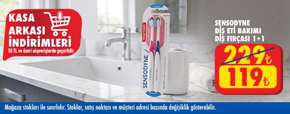 50 TL ve üzeri alışverişte 119.00 TL!