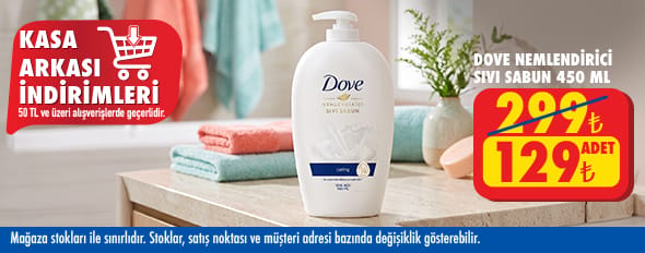 50 TL ve üzeri alışverişte 129.00 TL!