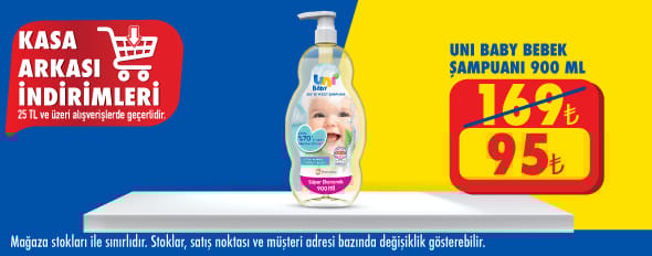 25 TL ve üzeri alışverişte 95.00 TL!