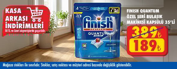 50 TL ve üzeri alışverişte 189.00 TL!