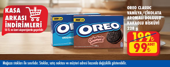 50 TL ve üzeri alışverişte 99.00 TL!