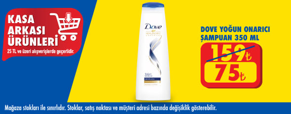 25 TL ve üzeri alışverişte 75.00 TL!