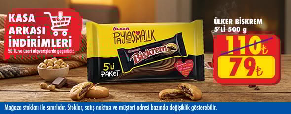 50 TL ve üzeri alışverişte 79.00 TL!