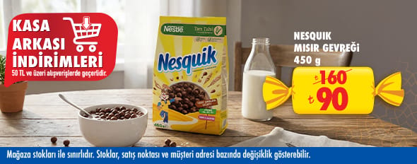 50 TL ve üzeri alışverişte 90.00 TL!