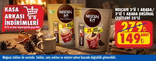 50 TL ve üzeri alışverişte 149.00 TL!