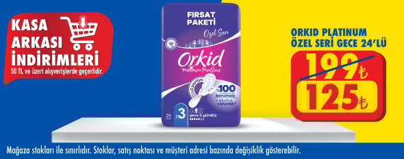 50 TL ve üzeri alışverişte 125.00 TL!