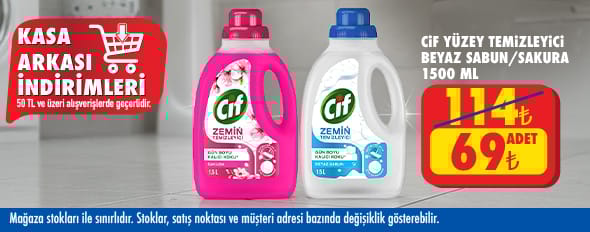 50 TL ve üzeri alışverişte 69.00 TL!