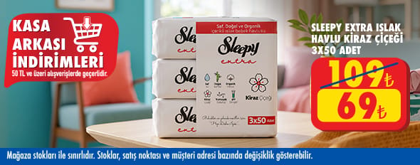 50 TL ve üzeri alışverişte 69.00 TL!