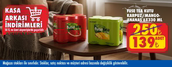 50 TL ve üzeri alışverişte 139.00 TL!