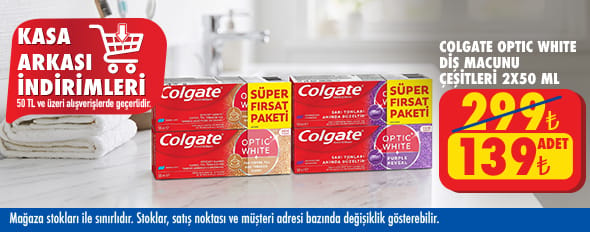 50 TL ve üzeri alışverişte 139.00 TL!
