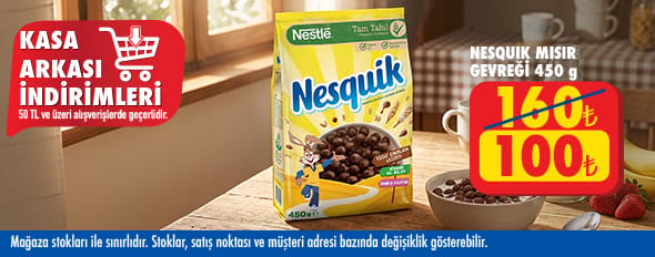 50 TL ve üzeri alışverişte 100.00 TL!