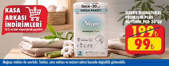 50 TL ve üzeri alışverişte 99.00 TL!
