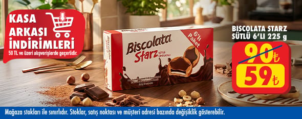 50 TL ve üzeri alışverişte 59.00 TL!