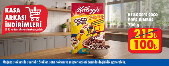 50 TL ve üzeri alışverişte 100.00 TL!