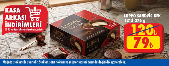 50 TL ve üzeri alışverişte 79.00 TL!