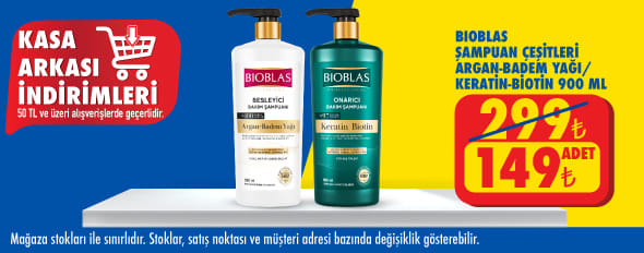 50 TL ve üzeri alışverişte 149.00 TL!