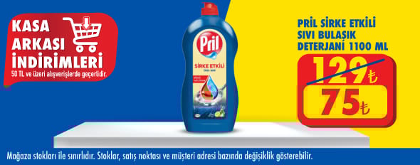 50 TL ve üzeri alışverişte 75.00 TL!