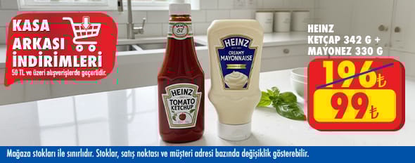 50 TL ve üzeri alışverişte 99.00 TL!